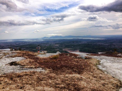 Mount Desert Island from Schoodic Mountain. Photo by Charlotte Clews. 