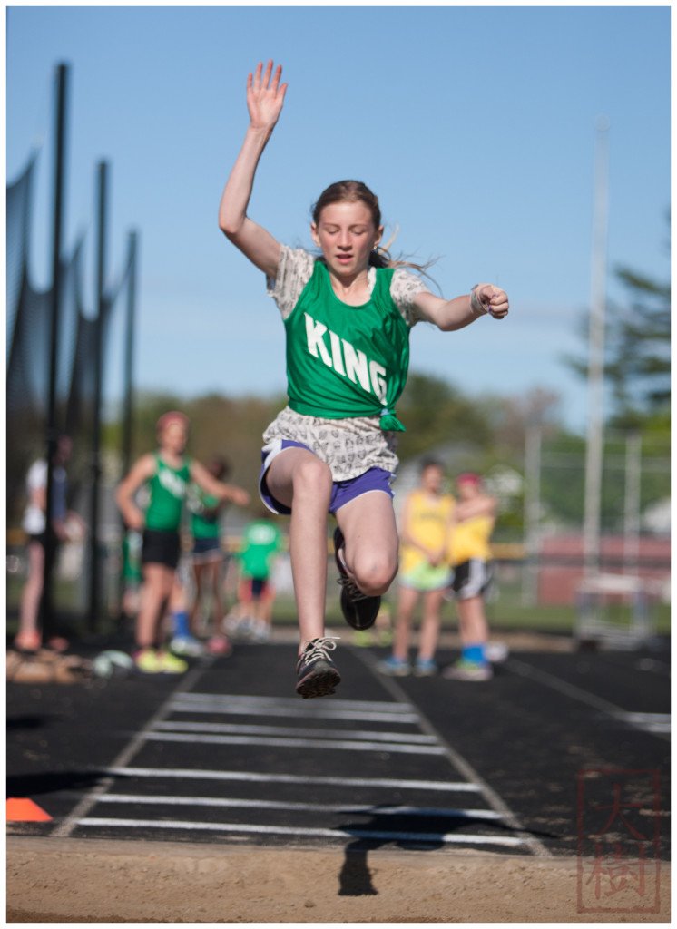 My Daughter in the long jump.